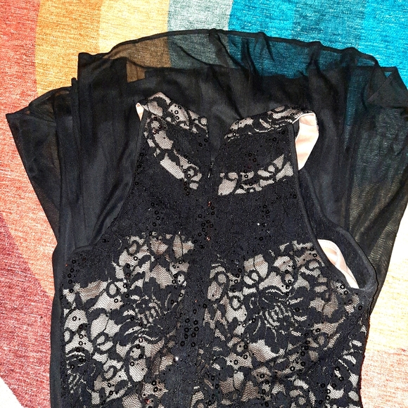 BLACK HOCO/PROM DRESS - Picture 3 of 3